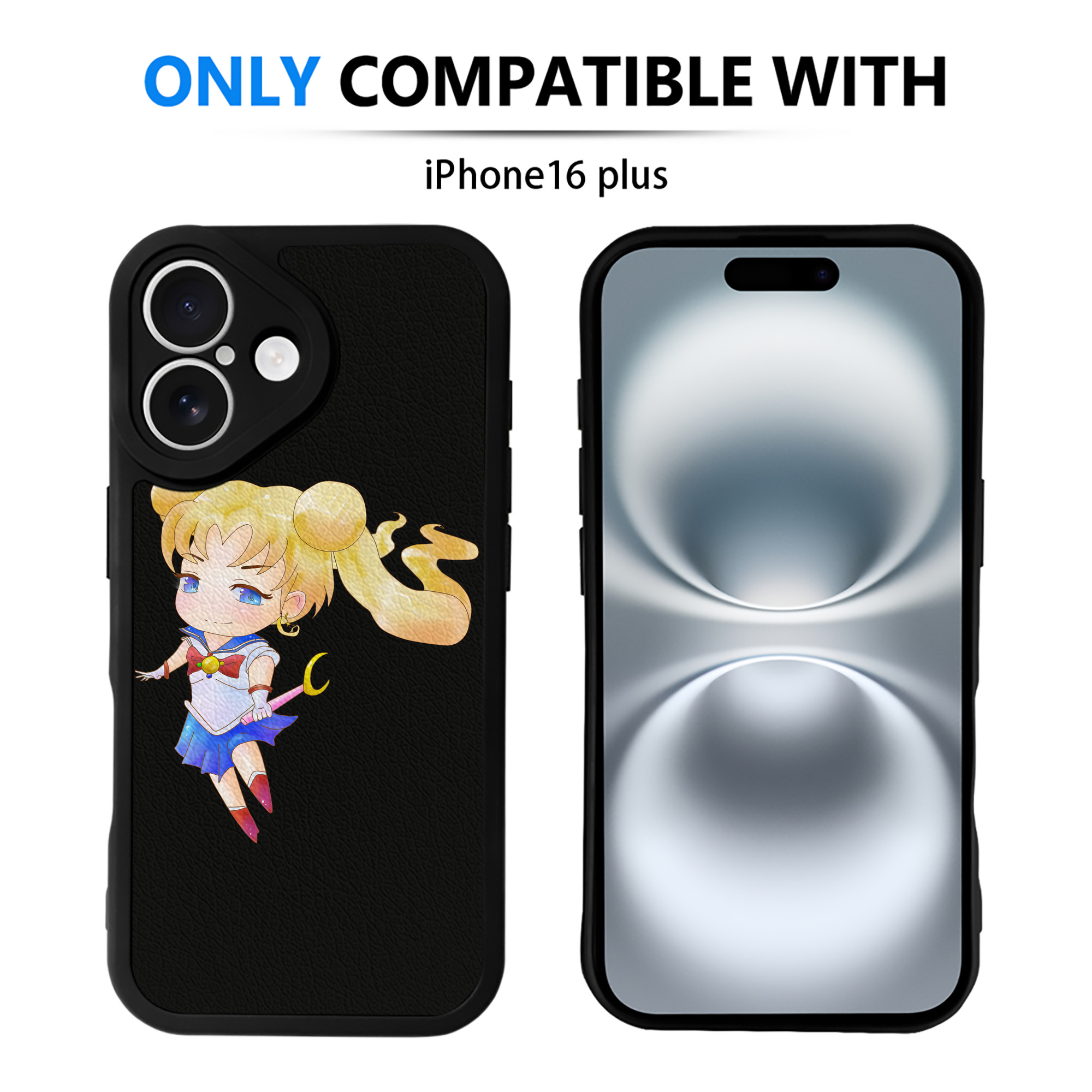 （画像用） 美少女戦士セーラームーン 愛野 美奈子 あいの みなこ Sailor Moon Aino Minako 【iPhone 16シリーズ対応】シリコンスマホケース（レザー調） 材質：シリコン
